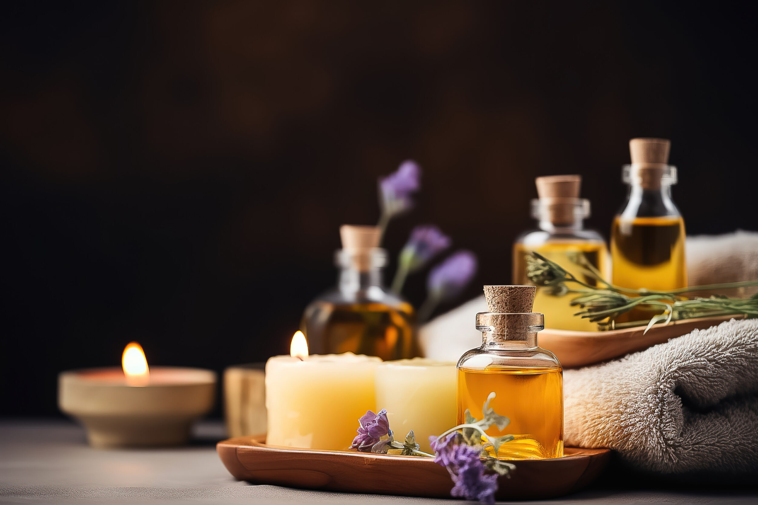 masaż z aromaterapią